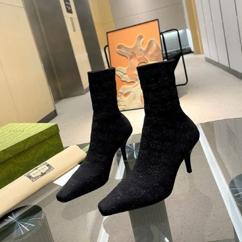 구찌 25 한정판 7.5cm 여성 하이 부츠 B4956