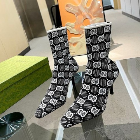 구찌 25 한정판 7.5cm 여성 하이 부츠 B4958