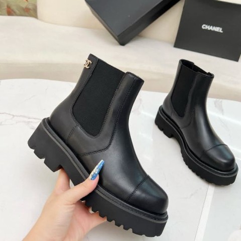 샤넬 25 한정판 5cm 여성 부츠 B4959
