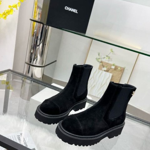 샤넬 25 한정판 5cm 여성 부츠 B4960