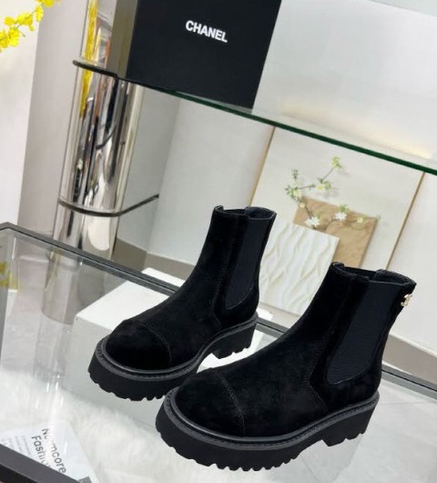 샤넬 25 한정판 5cm 여성 부츠 B4960