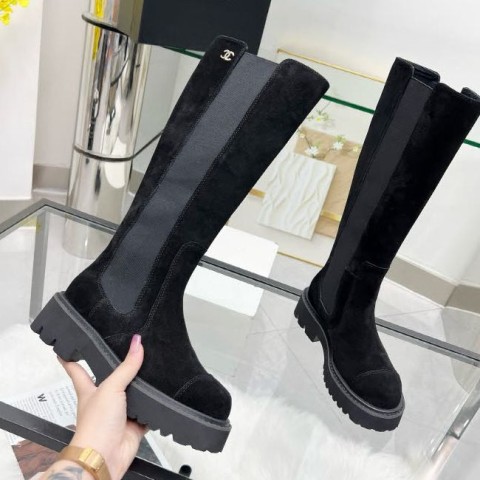 샤넬 25 한정판 여성 부츠 B4963