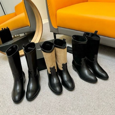 샤넬 25 한정판 3색 여성 부츠 B4980