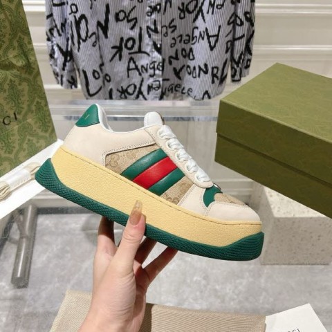 구찌 25 한정판 6cm 남여공용 운동화 B5038