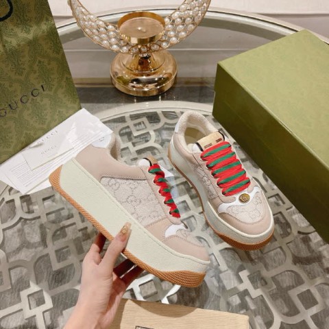 구찌 25 한정판 6cm 남여공용 운동화 B5044