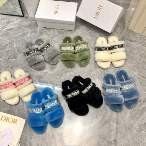 디올 25 한정판 7색 여성 슬리퍼 B5048