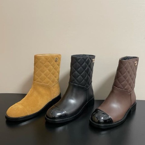 샤넬 25 한정판 3색 여성 부츠 B5079