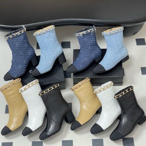 샤넬 25 한정판 2.5cm/7.5cm 5색 여성 부츠 B5080