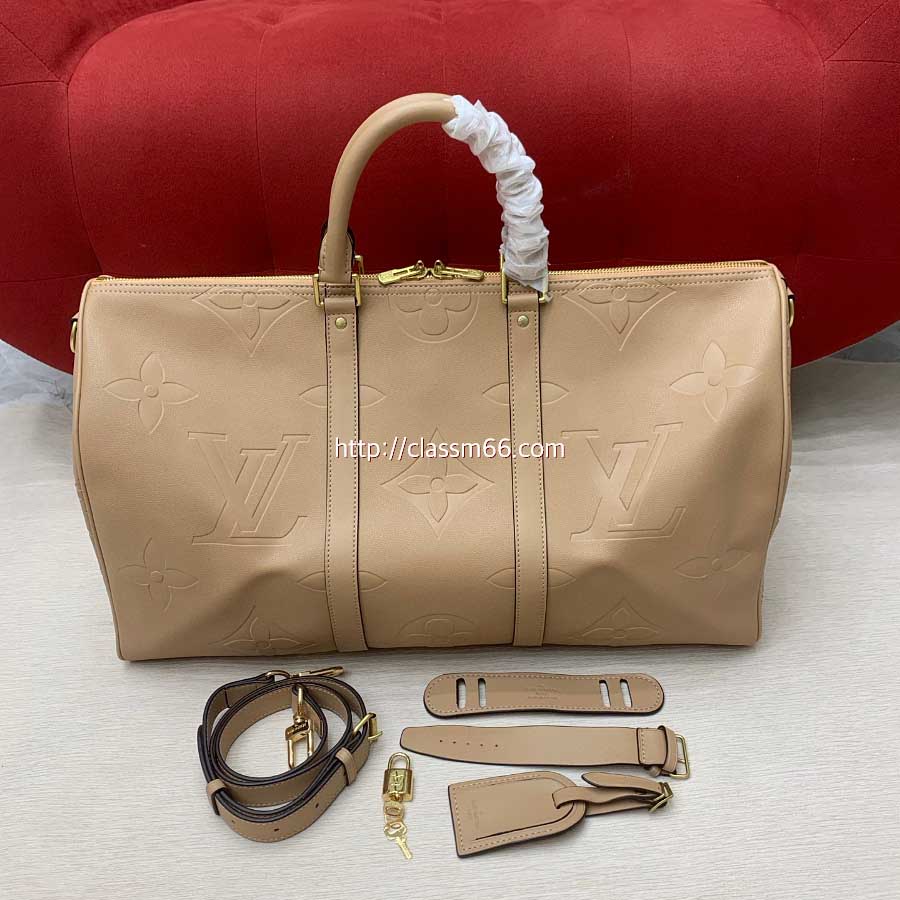 루이비통 25 한정판 Keepall45 M46114 소가죽 카프스킨 여행 가방 C5565