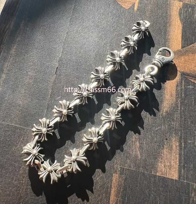 크롬하츠 25 한정판 실버 925 팔찌 D3068