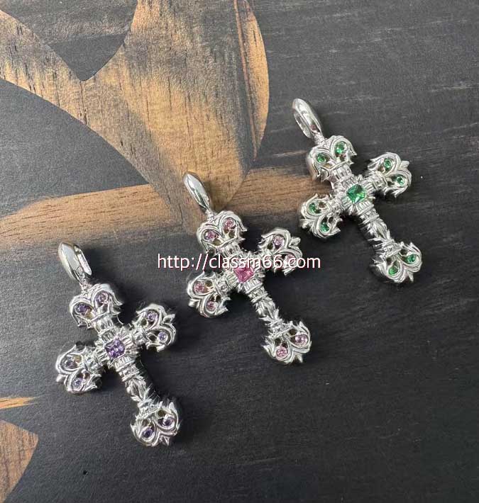 크롬하츠 25 한정판 실버 925 목걸이 팬던트 D3077