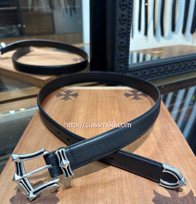 크롬하츠 25 한정판 3.0cm 소가죽 카프스킨 벨트 F1234