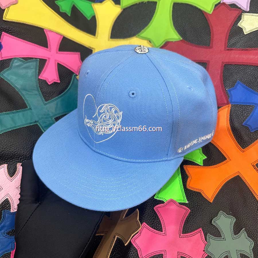 크롬하츠 25 한정판 남여공용 실버 925 스냅백 모자 D3080