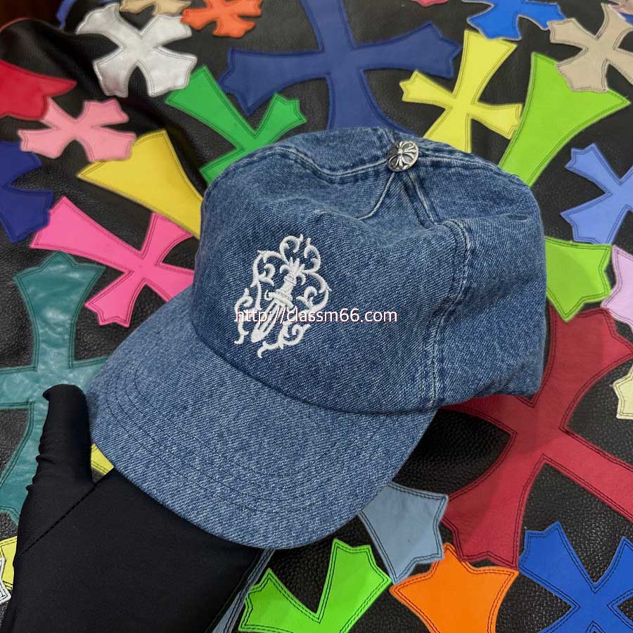 크롬하츠 25 한정판 남여공용 실버 925 볼캡 모자 D3082