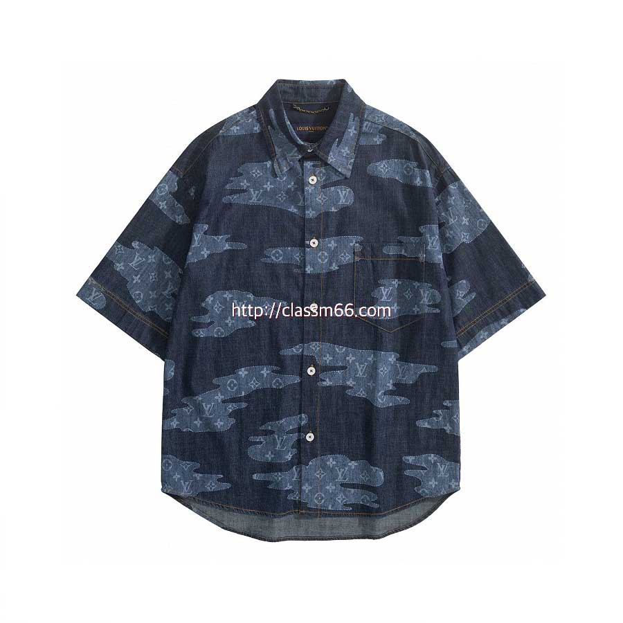 루이비통 25 한정판 MONOGRAM 반팔 청셔츠 A13152