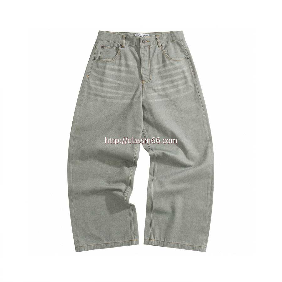로에베 25 한정판 로고 패치 데님 팬츠 청바지 긴바지 A13183