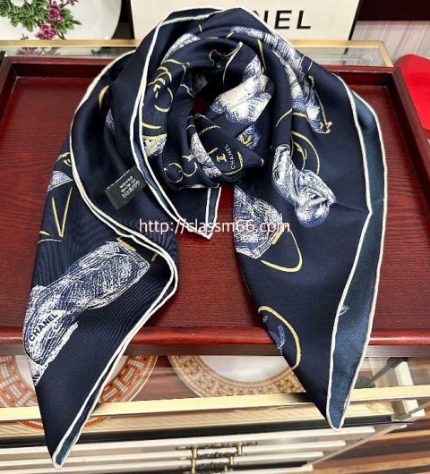 샤넬 25 한정판 스카프 D3100