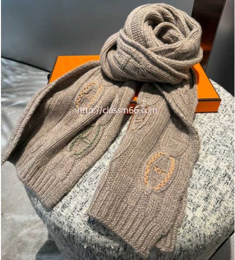에르메스 25 한정판 양털 목도리 D3111