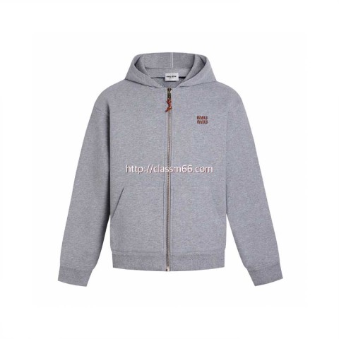 미우미우 25 한정판 긴팔 후드 자켓 A13195
