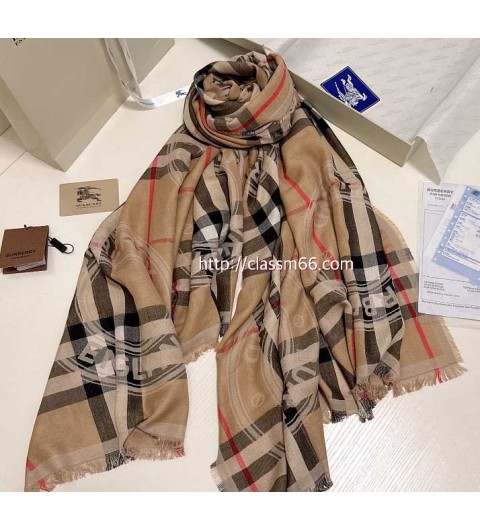버버리 25 한정판 양털 목도리 D3118