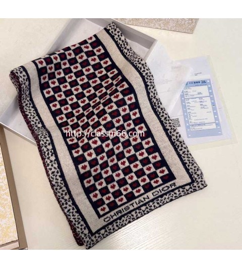 디올 25 한정판 양털 목도리 D3119