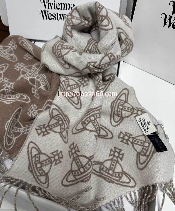비비안웨스트우드 25 한정판 양털 목도리 D3120