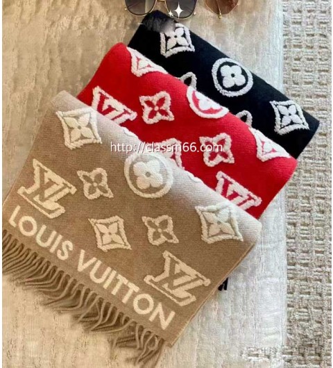 루이비통 25 한정판 양털 목도리 D3121