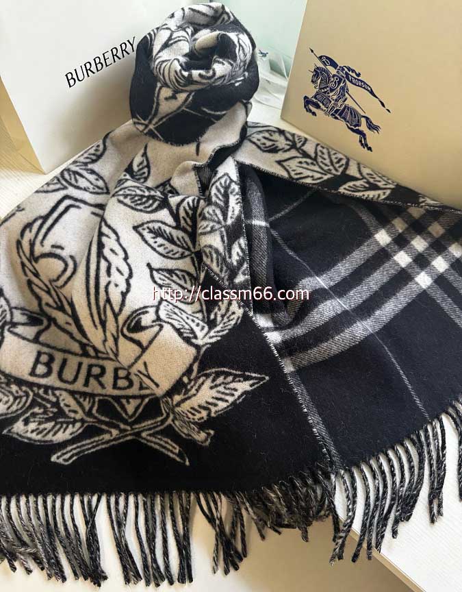 버버리 25 한정판 양털 목도리 D3122