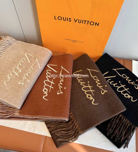 루이비통 25 한정판 양털 목도리 D3126