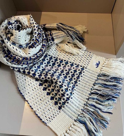 샤넬 25 한정판 양털 목도리 D3130