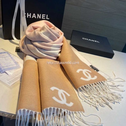 샤넬 25 한정판 양털 목도리 D3141