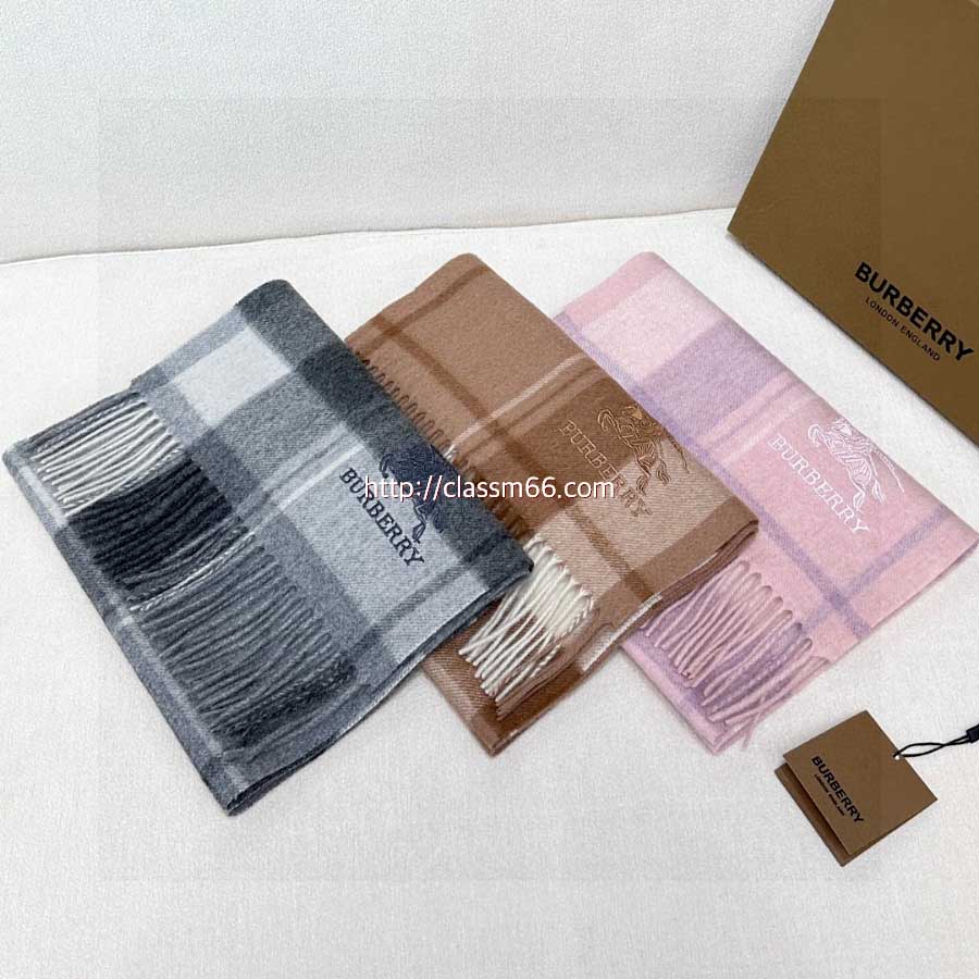 버버리 25 한정판 양털 목도리 D3156