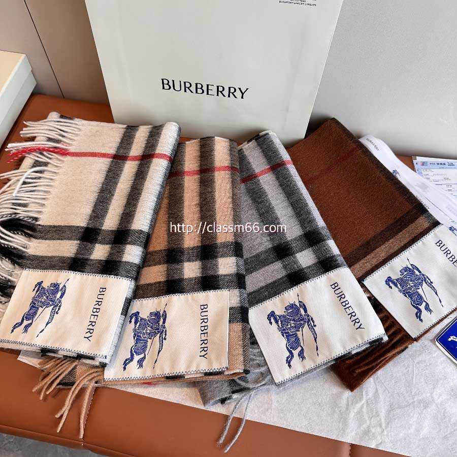 버버리 25 한정판 양털 목도리 D3166