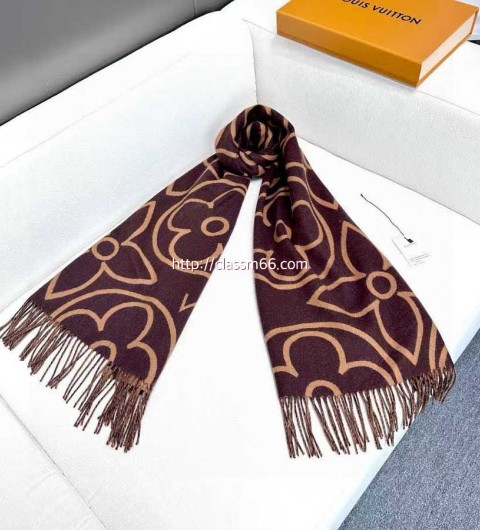 루이비통 25 한정판 양털 목도리 D3174