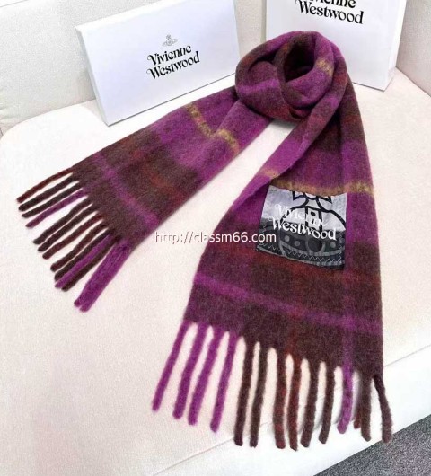 비비안웨스트우드 25 한정판 양털 목도리 D3175