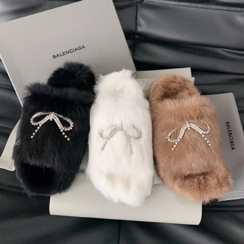 발렌시아가 25 한정판 3색 여성 슬리퍼 B5145