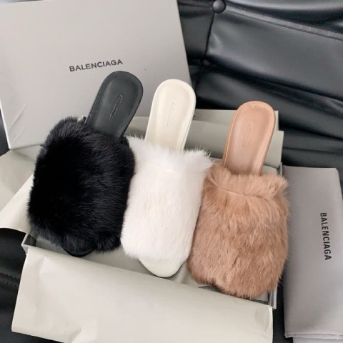 발렌시아가 25 한정판 3색 여성 슬리퍼 B5146