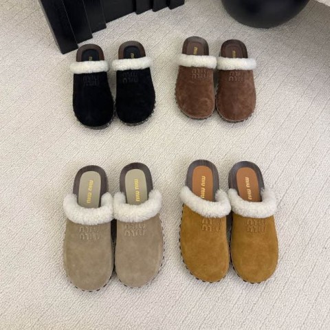 미우미우 25 한정판 4색 여성 슬리퍼 B5167