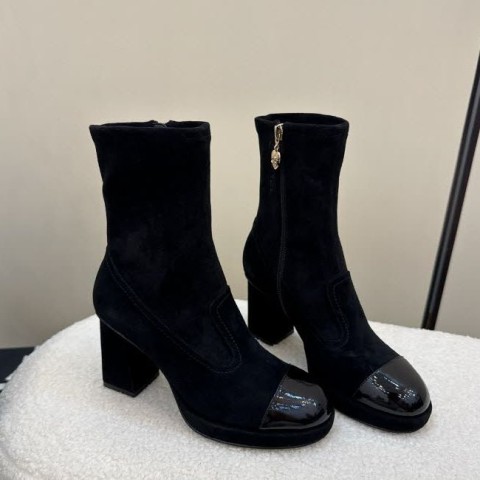 샤넬 25 한정판 여성 하이 부츠 B5168