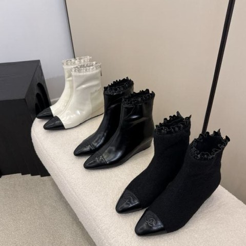 샤넬 25 한정판 3색 여성 부츠 B5181