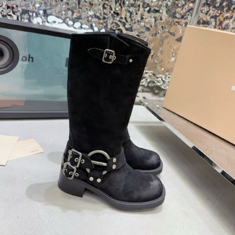 미우미우 25 한정판 여성 부츠 B5250