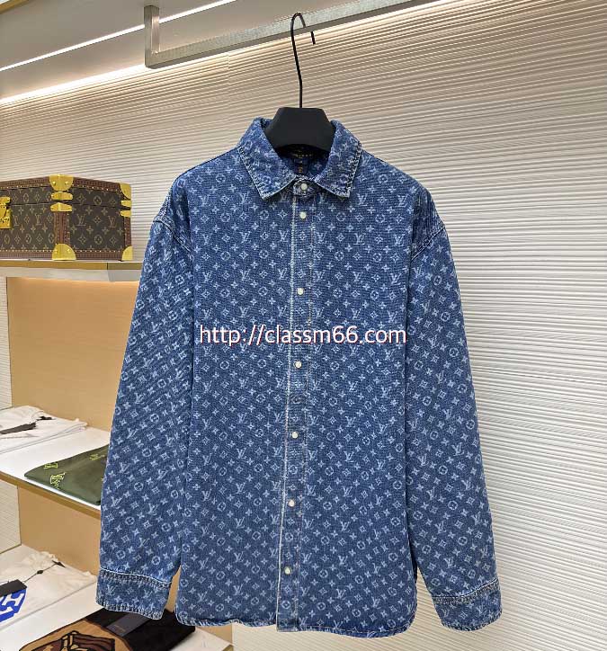 루이비통 25 한정판 남여공용 긴팔 청자켓 A13224