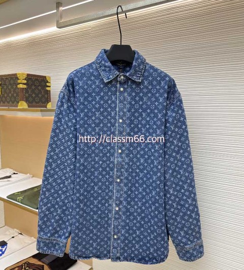 루이비통 25 한정판 남여공용 긴팔 청자켓 A13224