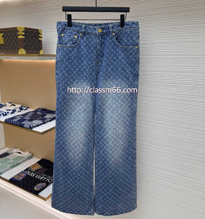 루이비통 25 한정판 남여공용 청바지 긴바지 A13225