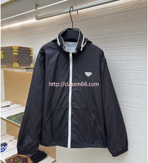 프라다 25 한정판 남여공용 긴팔 후드 자켓 A13232