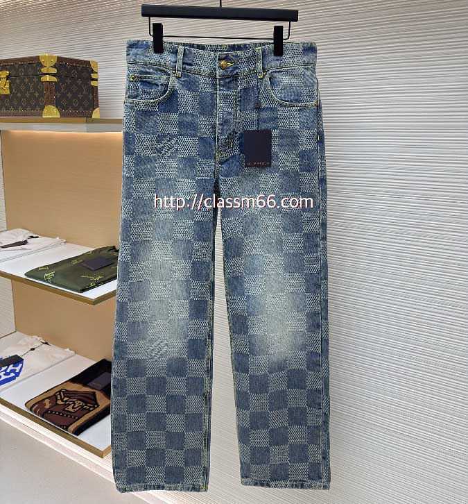 루이비통 25 한정판 청바지 기바지 A13249