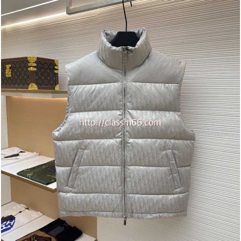 디올 25 한정판 민소매 패딩 조끼 자켓 A13251