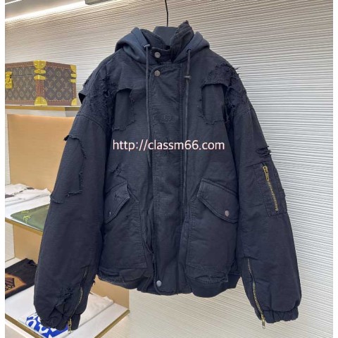 발렌시아가 25 한정판 긴팔 후드 자켓 A13267