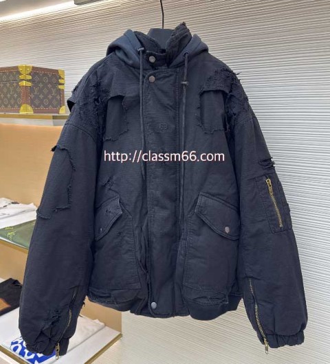 발렌시아가 25 한정판 긴팔 후드 자켓 A13267