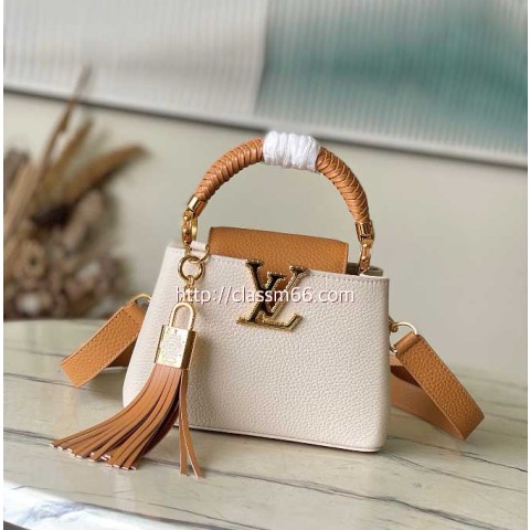 루이비통 25 한정판 M25466 Crafty 소가죽 카프스킨 크로스백 가방 C5606